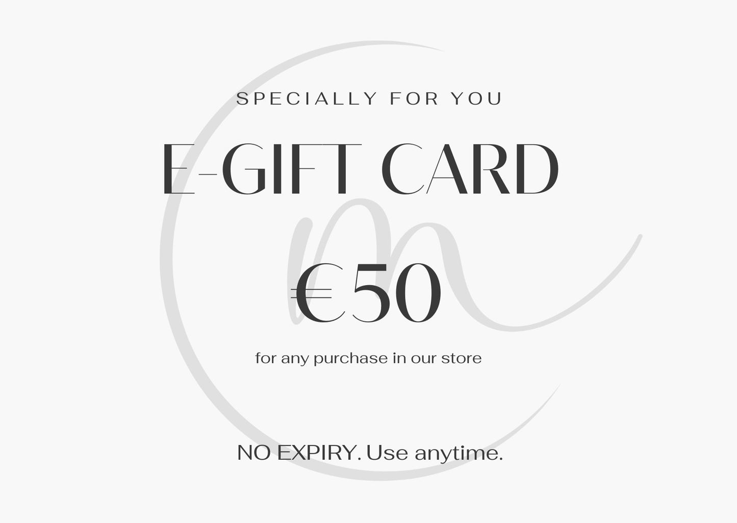 MELO e-Gift Card – no expiry