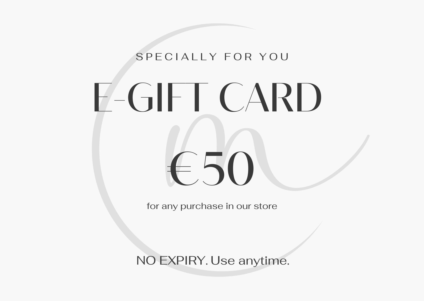 MELO e-Gift Card – no expiry