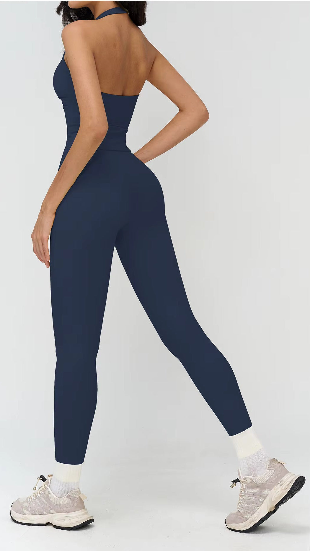 Serène Halter Wrap Top — Soft Sculpt, Open Back